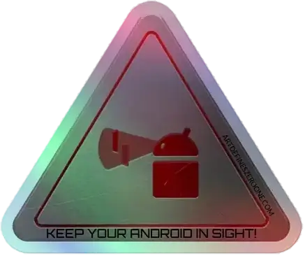 Project Ad 01 Keep Your Android In Sight Holo Sticker