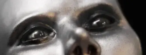 Project AD-01 Art Defines Zero One® Android Sculpture Special Edition Omega with silver eyes