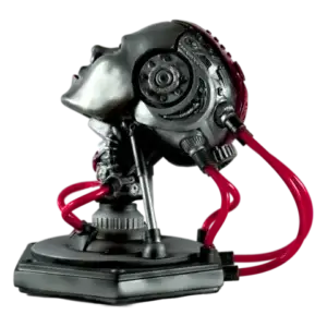 Project Ad 01 Handmade Android Led Art Sculpture Joule With Red Led Light Handmade By Artist Freaky Deek