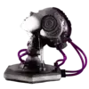 Project AD-01 handmade android LED art sculpture Volta with purple LED light - handmade by artist freaky-Deek